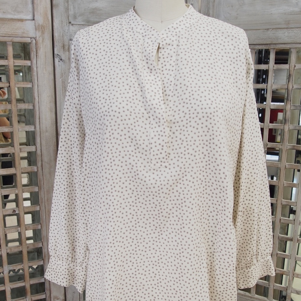 Vince Printed Silk Blouse